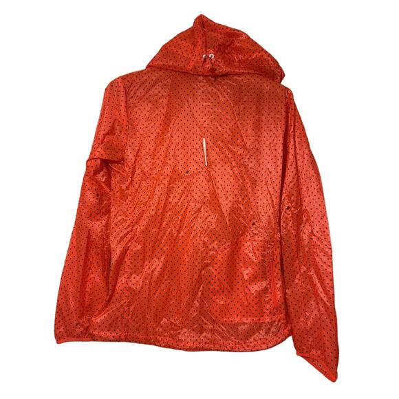Nike Red & Black Polka dot Windbreaker, Rain Jacket, Women’s SZ Medium - Picture 3 of 9